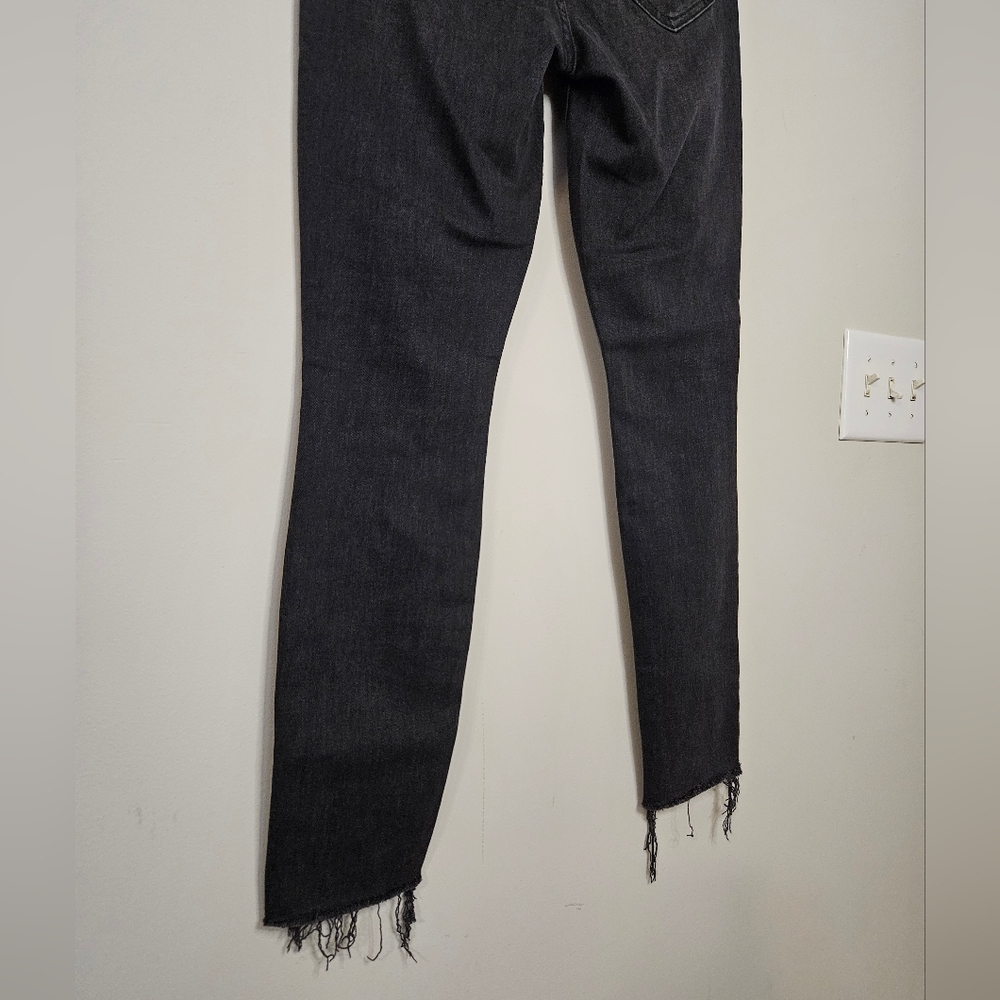 NEW! Mother Denim The Looker Sacred Slit Ankle Jeans Dear Mr. Black Size 25 - Picture 7 of 14